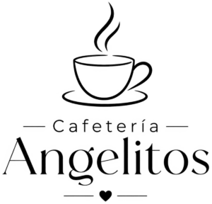 logo negro cafetería angelitos